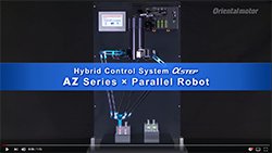 Robô Paralelo Usando o Controle Híbrido αSTEP da Série AZ