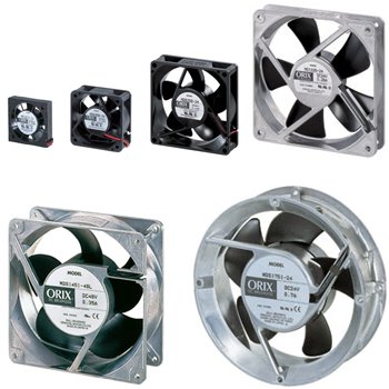 Ventiladores axiais compactos de entrada CC - Série MD/MDS